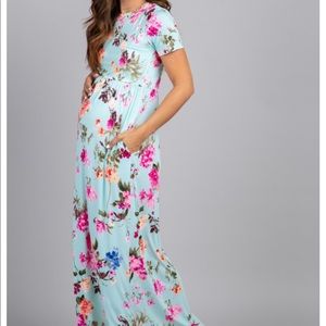 Maxi Maternity Dress - PinkBlush